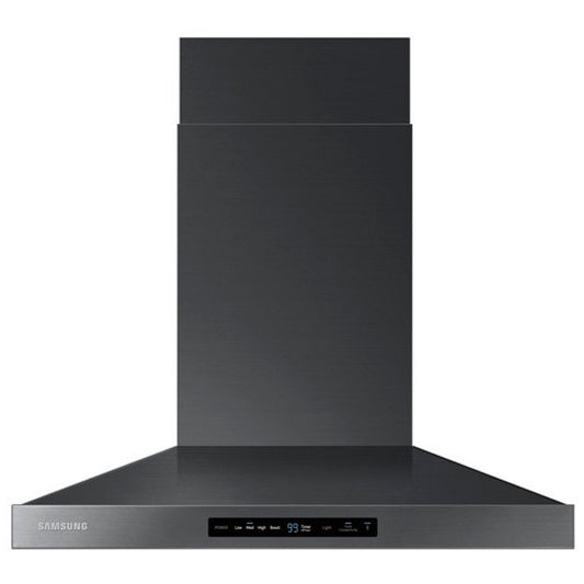 SAMSUNG 30 INCH 600 CFM WALL MOUNT AND CHIMNEY RANGE VENT IN BLACK STAINLESS - NK30K7000WG