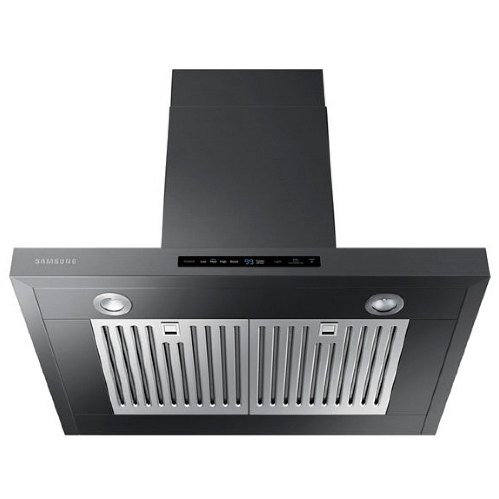 Samsung 30 Inch 600 CFM Wall Mount and Chimney Range Vent in Black Stainless - NK30K7000WG