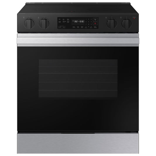 Samsung 30 Inch Slide-In Electric Range, 6.3 cu. ft., Stainless Steel - NSE6DG8100SRAC
