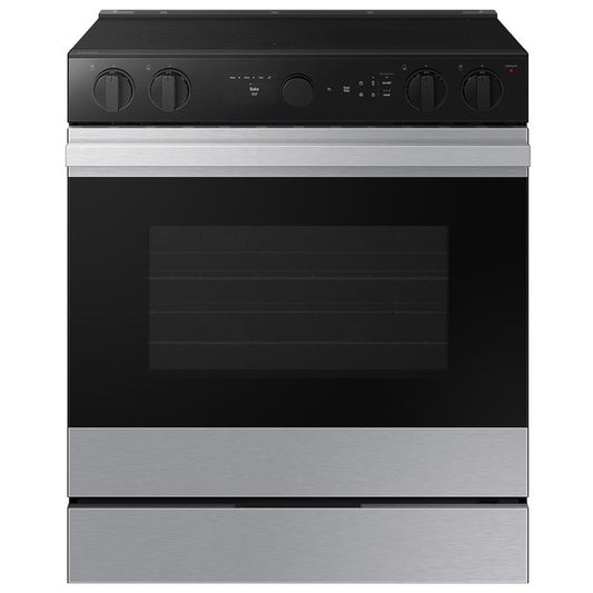 Samsung BESPOKE 30 Inch Slide-In Electric Range with True Convection & Air Fry - NSE6DG8500SR