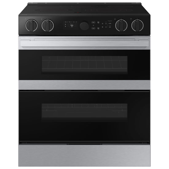 Samsung 30 Inch Double Oven Slide-In Electric Air Fry Range - NSE6DG8550SRAC
