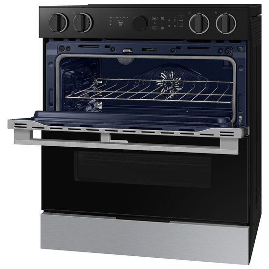 Samsung 30 Inch Double Oven Slide-In Electric Air Fry Range - NSE6DG8550SRAC
