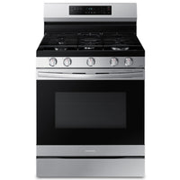 Samsung 30 Inch Freestanding Gas Range with 6.0 cu. ft. Oven, Air Fry, Stainless Steel - NX60A6511SS/AA