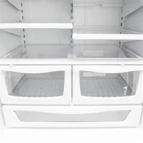 Maytag 30 Inch Bottom Freezer Refrigerator with 18.6 Cu. Ft. Capacity, White - MBB1957FEW
