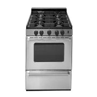 Premier 24 Inch Stainless Steel Gas Range - P24S3102PS