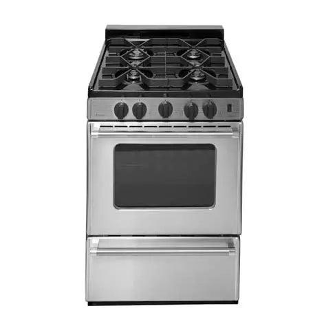 Premier 24 Inch Stainless Steel Gas Range - P24S3102PS