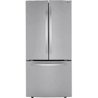 LG 33 Inch French Door Refrigerator 25.2 cu. ft., Stainless Steel - LRFCS2503S