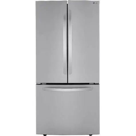 LG 33 Inch French Door Refrigerator 25.2 cu. ft., Stainless Steel - LRFCS2503S