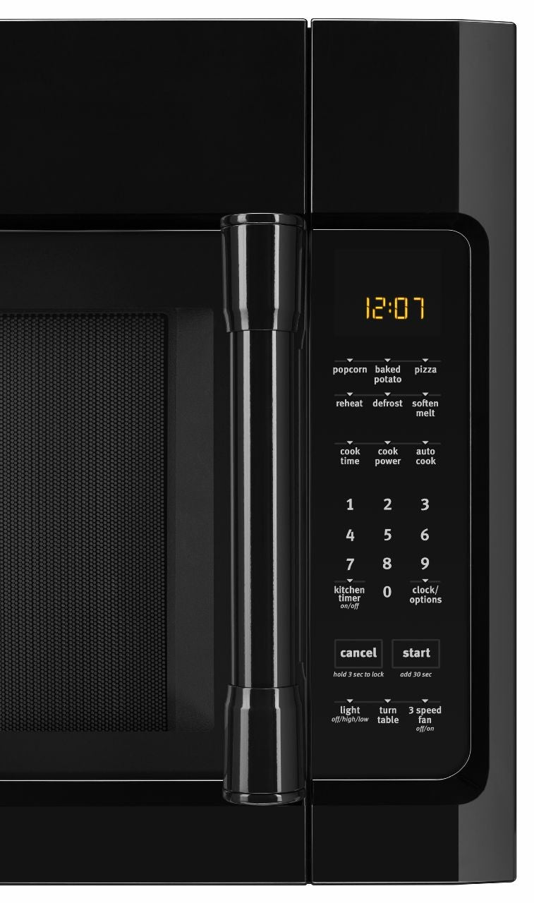 2.0 cu. ft. Over-the-Range Microwave Oven with 1000 Watts - Black