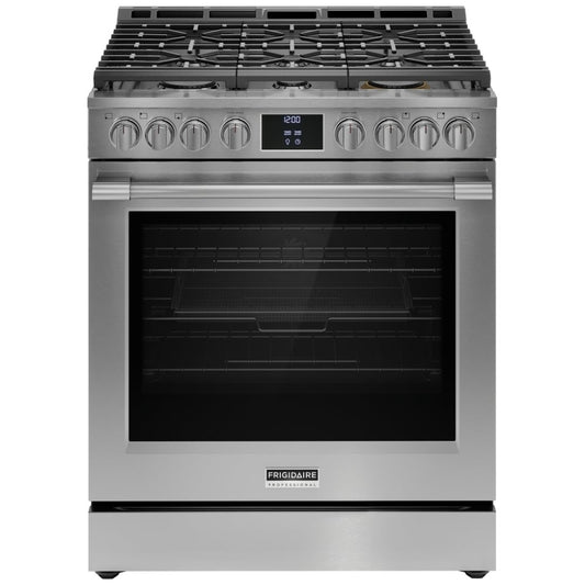 Frigidaire 30 Inch Gas Range, Smudge-Proof Stainless Steel - PCFG3080AF