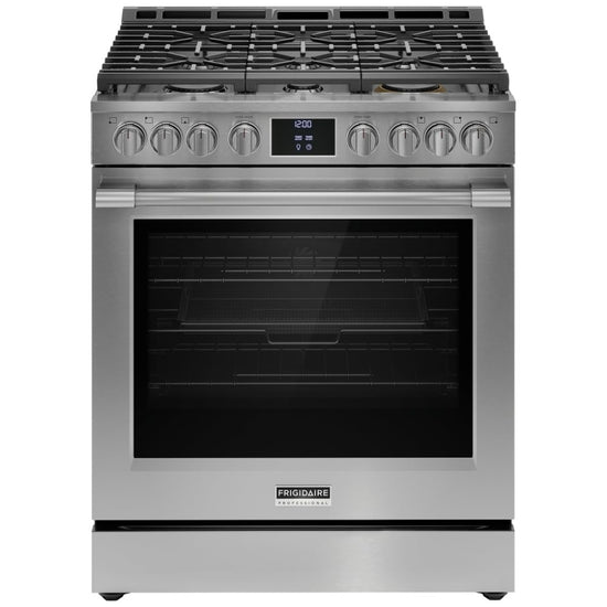 Frigidaire 30 Inch Gas Range, Smudge-Proof Stainless Steel - PCFG3080AF