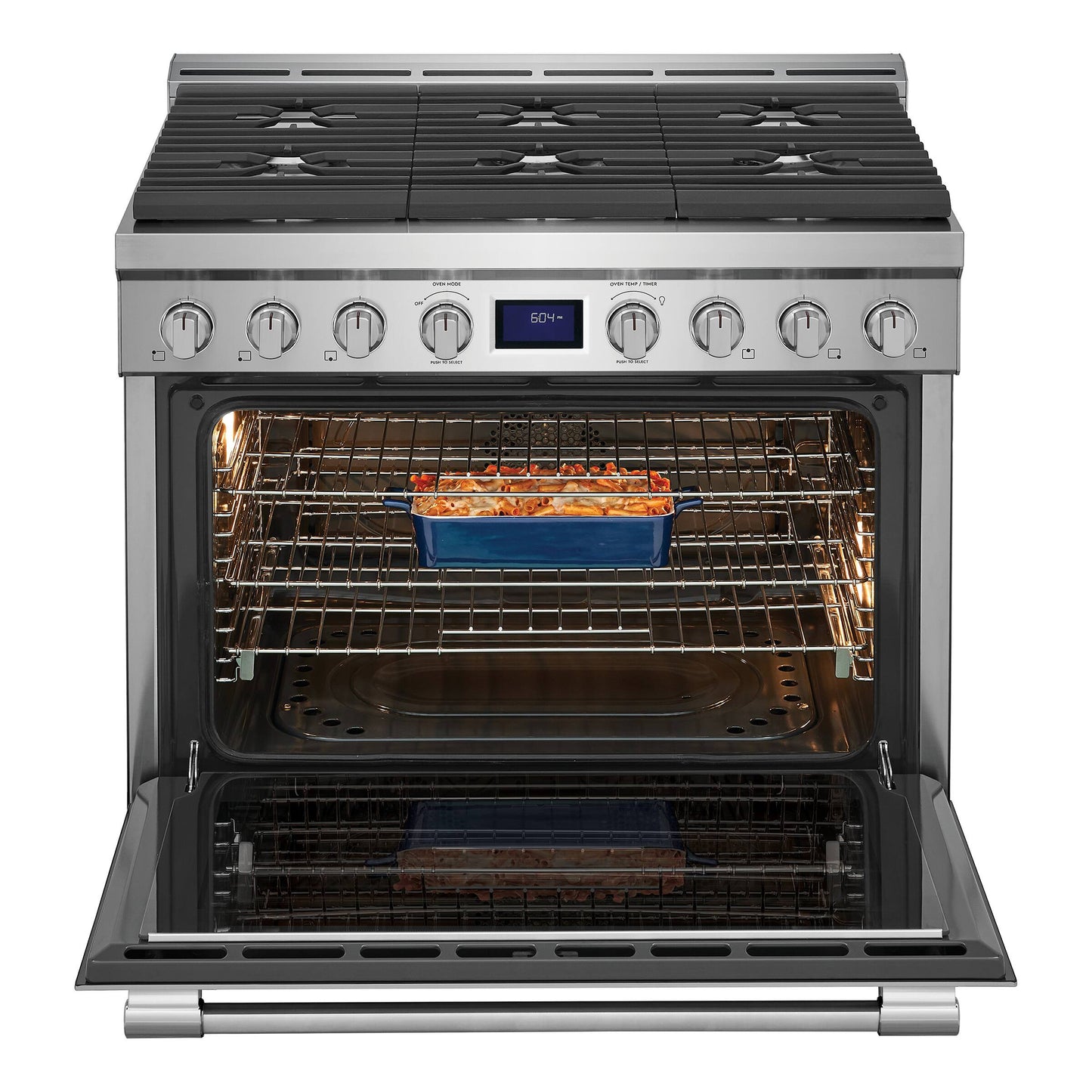 FRIGIDAIRE PROFESSIONAL 36 IN. 4.4 CU FT. STAINLESS STEEL GAS FREESTANDING RANGE WITH TRUE CONVECTION - PCFG3670AF