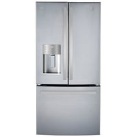 GE Profile 33 Inch French Door Refrigerator with 24.8 Cu. Ft. Capacity, Stainless Steel - PFE24HYRCFS