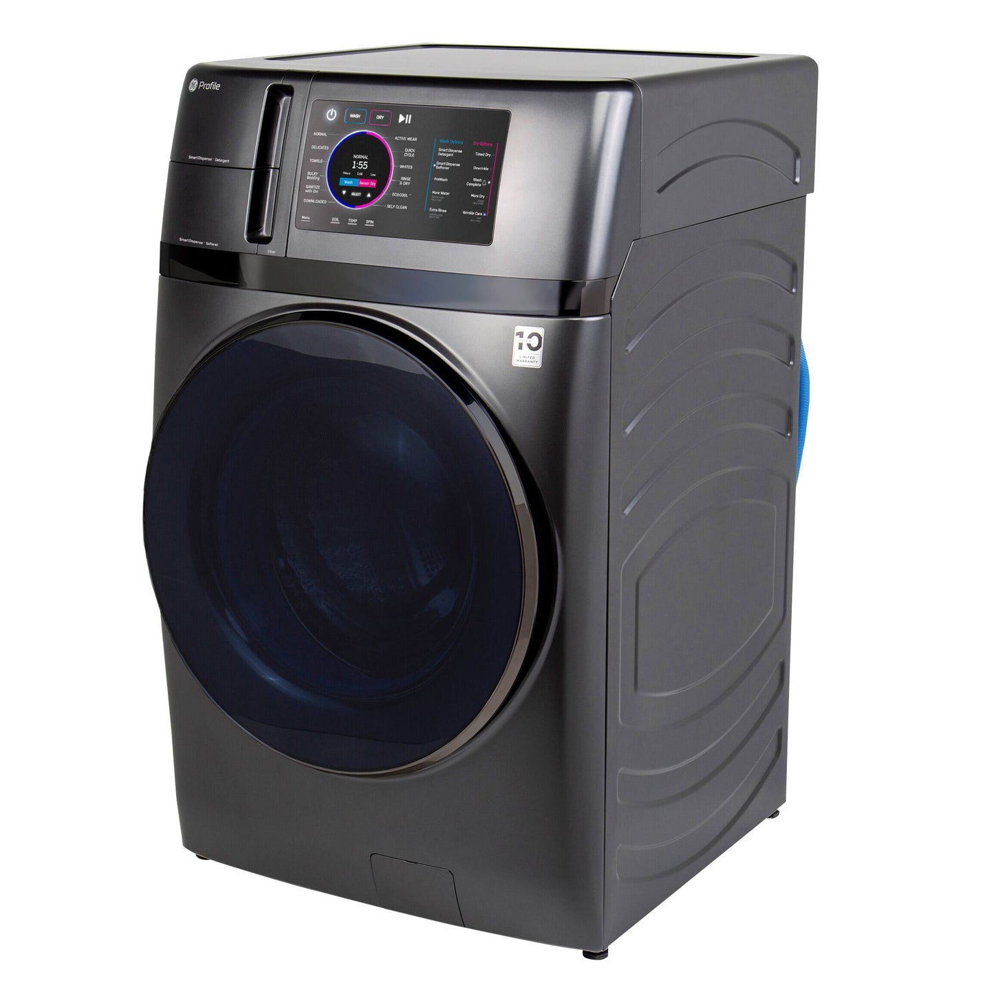 GE PROFILE 28 IN. 5.5 CU. FT. IEC ULTRAFAST ALL IN ONE COMBO WASHER/DRYER - PFQ97HSPVDS