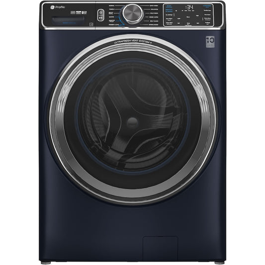 GE Profile 28 Inch Front Load Washer, 6.1 cu. ft., Sapphire Blue - PFW870SPVRS