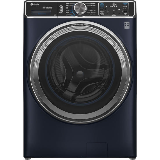 GE Profile 28 Inch Front Load Washer, 6.1 cu. ft., Sapphire Blue - PFW870SPVRS
