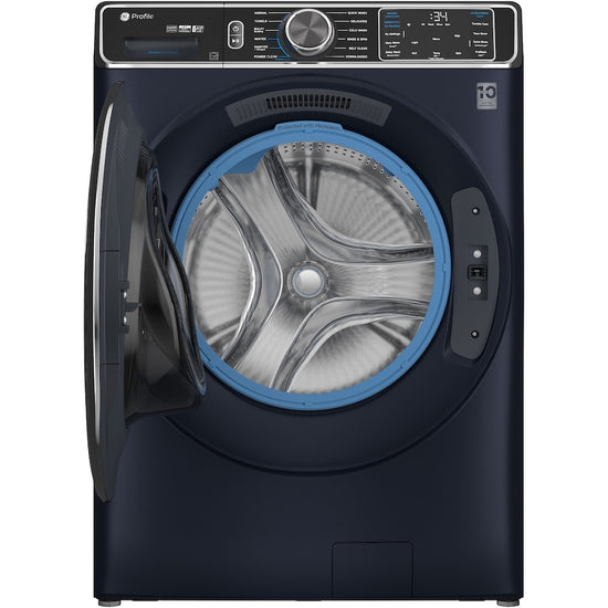 GE Profile 28 Inch Front Load Washer, 6.1 cu. ft., Sapphire Blue - PFW870SPVRS