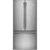 GE 33 Inch French Door Refrigerator, Stainless Steel - PNE25NYRKFS