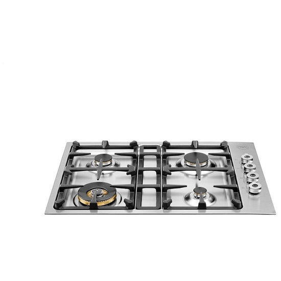 Bertazzoni 30 Inch Gas Cooktop with 4 Sealed Burners, Natural Gas - QB30400X