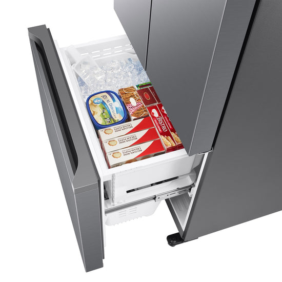 Samsung 33 Inch Counter Depth French Door Refrigerator with 17.5 cu. ft. Capacity, Stainless Steel - RF18A5101S9/AA
