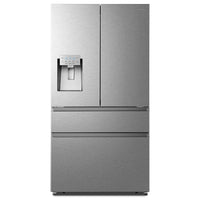 Hisense 36 Inch Counter-Depth French Door Refrigerator, Titanium - RF200D4CSE