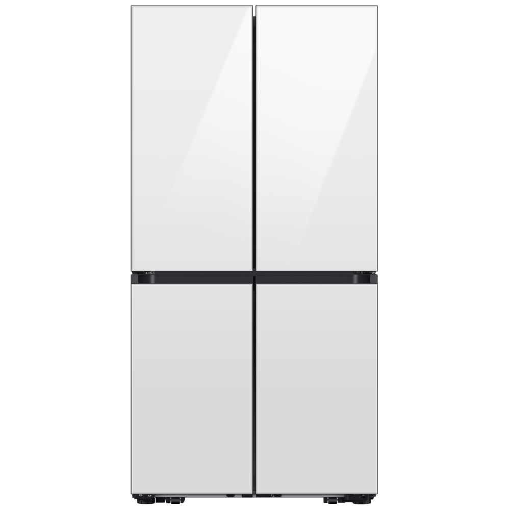 Samsung Bespoke French Door Refrigerator, 36 inch Width, White Glass - RF23DB960012AA