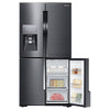 Samsung 36 Inch Counter-Depth 4-Door French Door Refrigerator, 22.5 cu. ft., Black Stainless Steel - RF23J9011SG