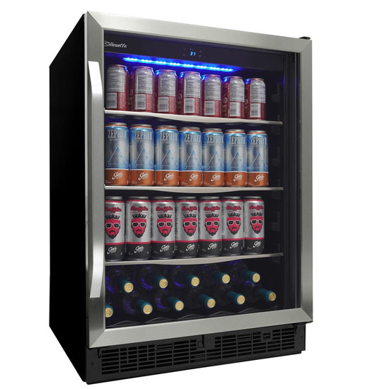 Silhouette 24 Inch Under-Counter Beverage Center - SBC057D1BSS-RF