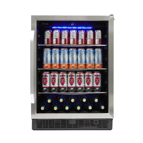 Silhouette 24 Inch Under-Counter Beverage Center - SBC057D1BSS-RF