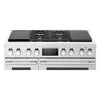 Signature Kitchen Suite 48 Inch Dual Fuel Range (Gas and Induction), Stainless Steel - SKSDR480SIS