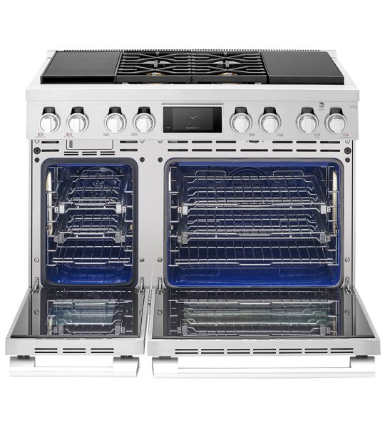 Signature Kitchen Suite 48 Inch Dual Fuel Range (Gas and Induction), Stainless Steel - SKSDR480SIS