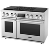 Signature Kitchen Suite 48 Inch Dual Fuel Range (Gas and Induction), Stainless Steel - SKSDR480SIS
