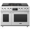 Signature Kitchen Suite 48 Inch Dual Fuel Range (Gas and Induction), Stainless Steel - SKSDR480SIS