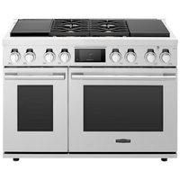 Signature Kitchen Suite 48 Inch Dual Fuel Range (Gas and Induction), Stainless Steel - SKSDR480SIS