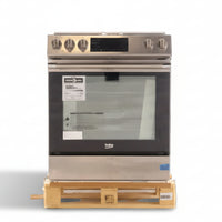 Beko 30 Inch Slide-In Electric Range, Stainless Steel - SLER30524SS