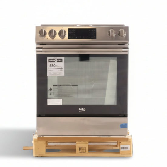 Beko 30 Inch Slide-In Electric Range, Stainless Steel - SLER30524SS