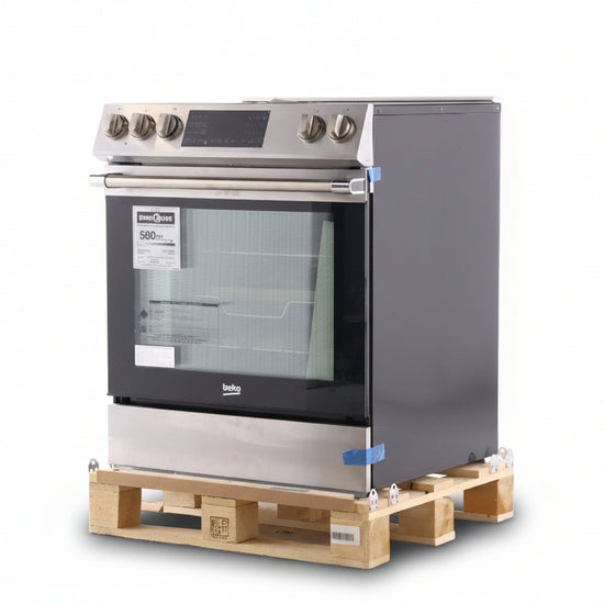 Beko 30 Inch Slide-In Electric Range, Stainless Steel - SLER30524SS