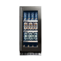 Silhouette 15 Inch Under Counter Beverage Center - SPRBC031D1SS-RF