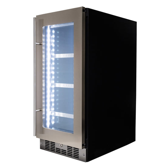 Silhouette 15 Inch Under Counter Beverage Center - SPRBC031D1SS-RF