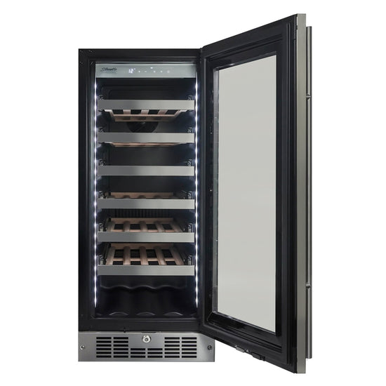 Silhouette 15 Inch Built-In Wine Cooler - SPRWC031D1SS-RF