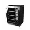 Silhouette 24 Inch Single Zone Beverage Center with 5.6 Cu. Ft. Capacity, Black Stainless Steel - SSBC056D3B-RF