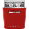 Smeg 24 Inch Built-In Dishwasher, Red - STU2FABRD2