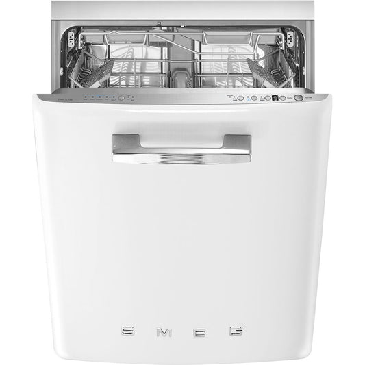 Smeg 24" Built-In Retro Dishwasher, White - STU2FABWH2