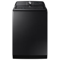 Samsung 27.5 Inch Top Load Washer with 6.0 cu. ft. Capacity, Black Stainless Steel - WA52DG5500AVUS