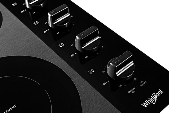 Whirlpool 24 Inch Electric Cooktop, Black - WCE55US4HB