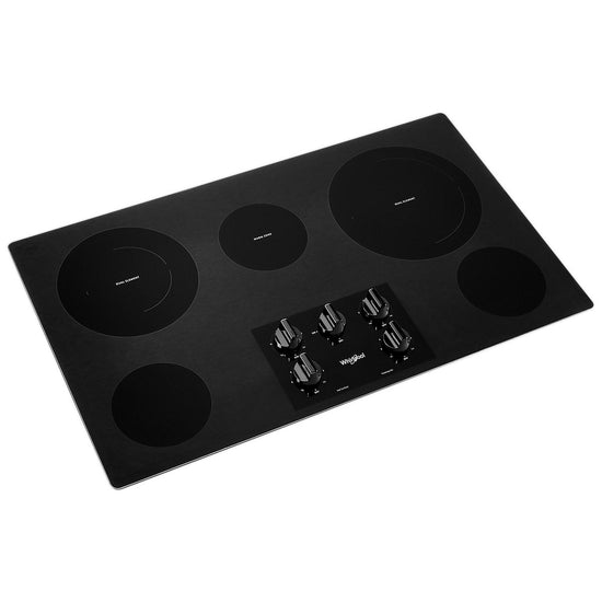 Whirlpool 36 Inch Electric Ceramic Glass Cooktop, Black - WCE77US6HB