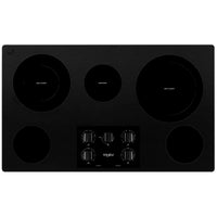 Whirlpool 36 Inch Electric Ceramic Glass Cooktop, Black - WCE77US6HB