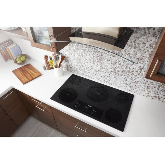 Whirlpool 36 Inch Smoothtop Electric Cooktop, Black - WCE97US6KB