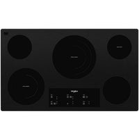 Whirlpool 36 Inch Smoothtop Electric Cooktop, Black - WCE97US6KB