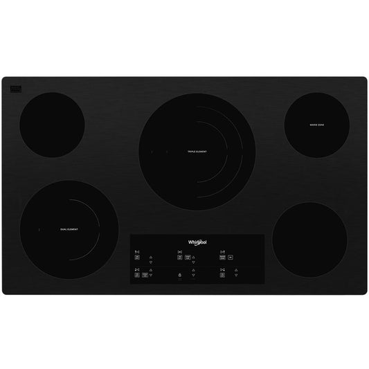 Whirlpool 36 Inch Smoothtop Electric Cooktop, Black - WCE97US6KB